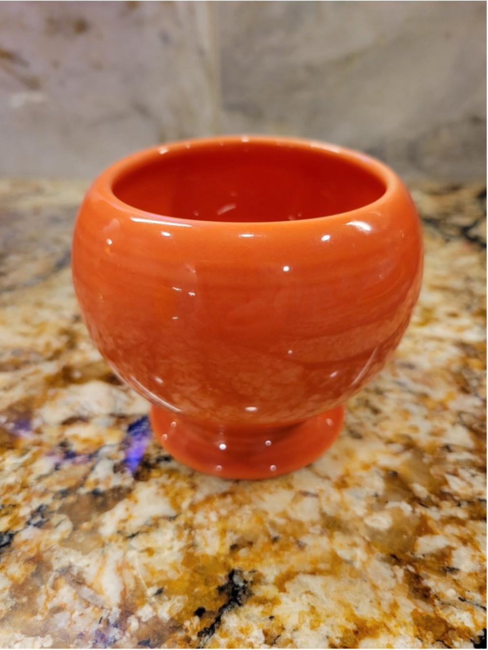 Fiesta Ware Persimmon Individual Sugar Bowl Base No Lid Retired Homer Laughlin